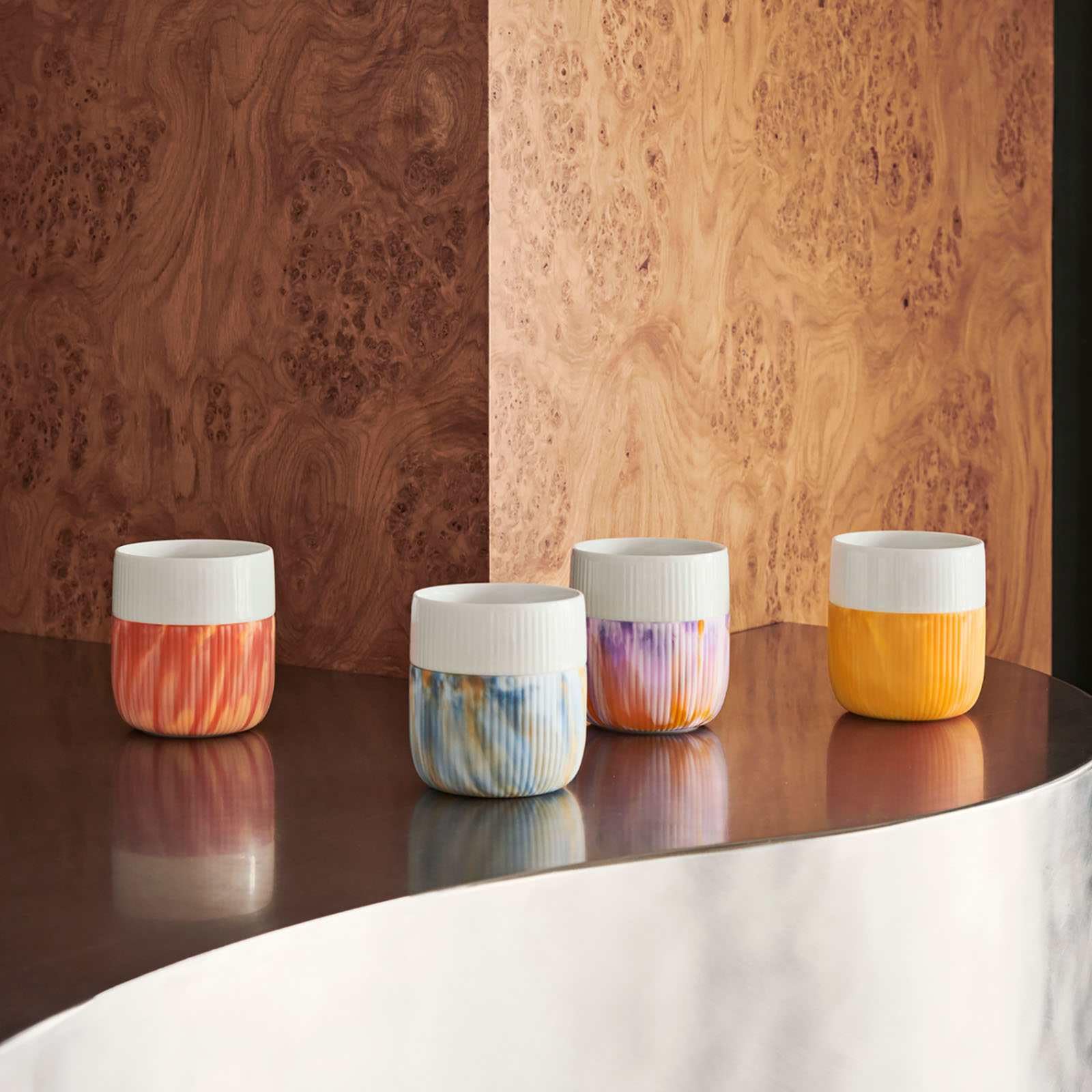 ロイヤルコペンハーゲン　フルーテッドコントラスト ペアセット ロイヤルコペンハーゲン（Royal Copenhagen）フルーテッド